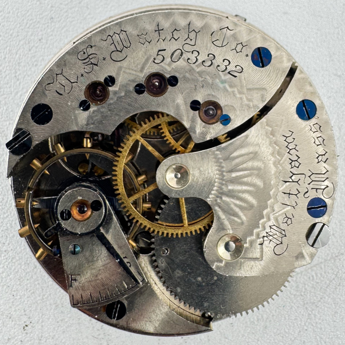 United States Watch Co. 3/4 Split Plate