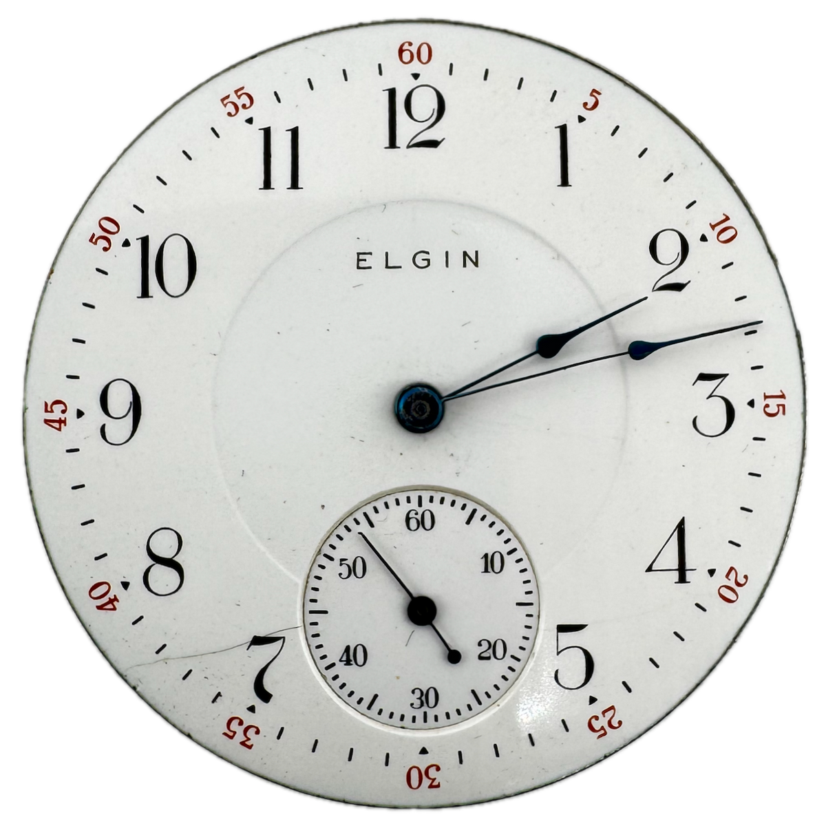 Elgin Double Sunk Dial 1911