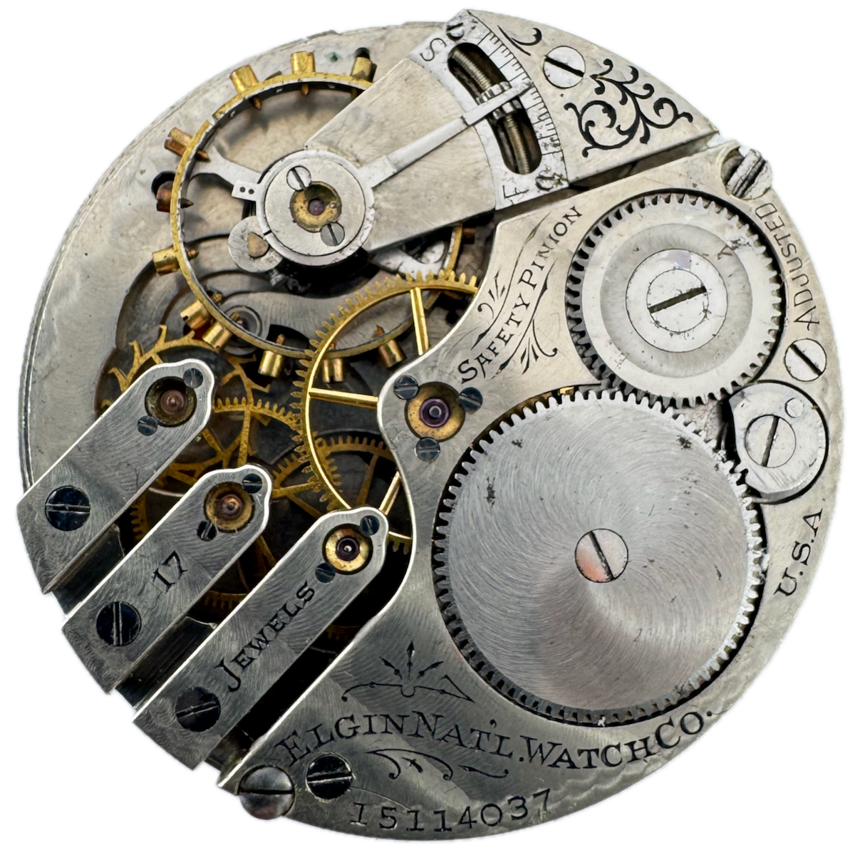 Elgin Double Sunk Dial 1911