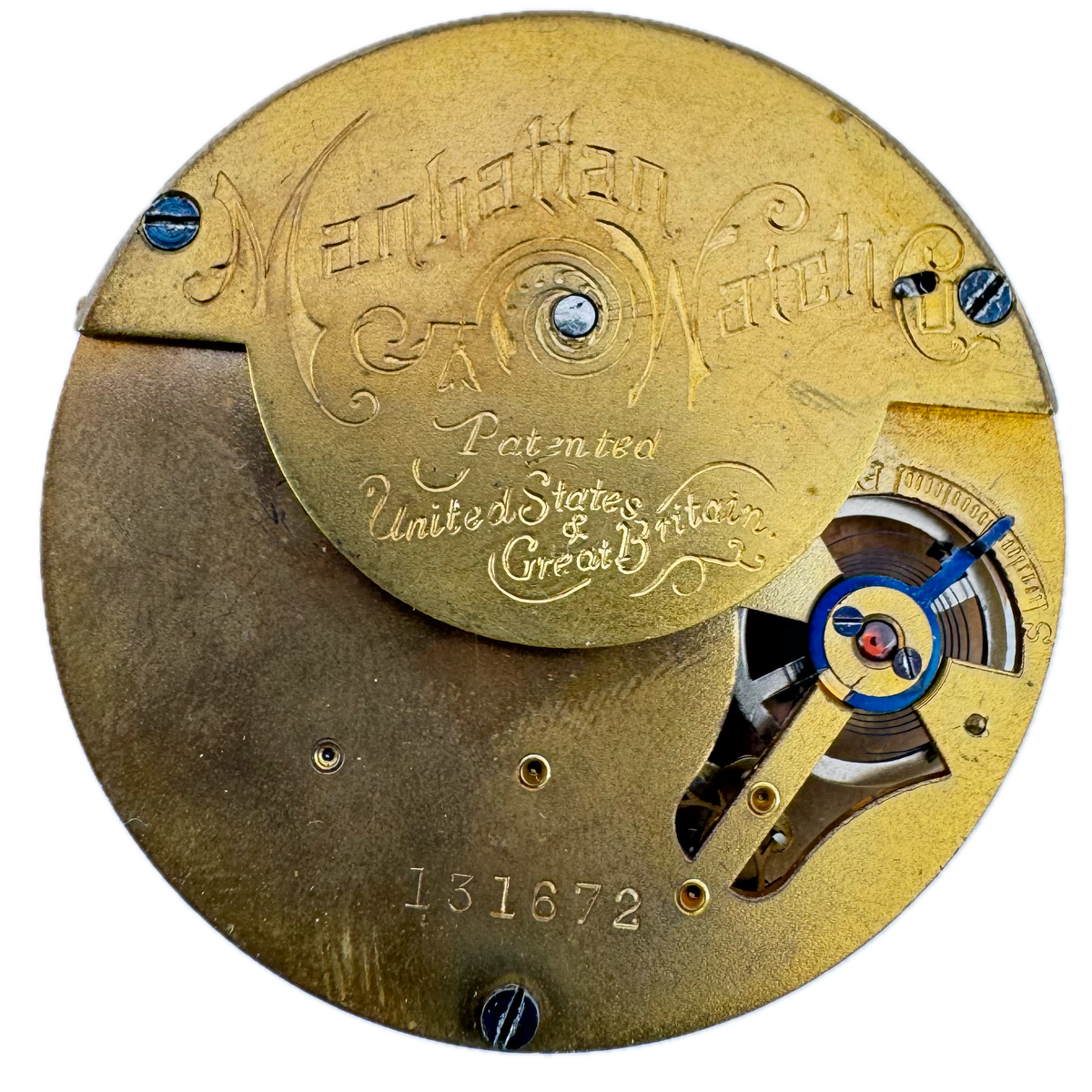 M.W. Co. Manhattan Watch Co. 1883