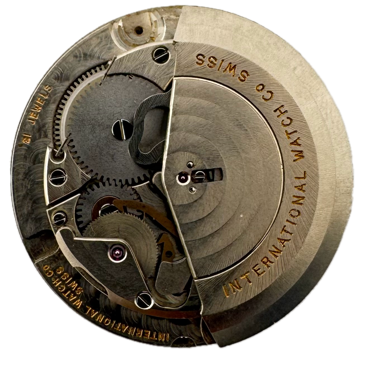 International Watch Co. Schaffhausen Gold Sunburst Dial 1962
