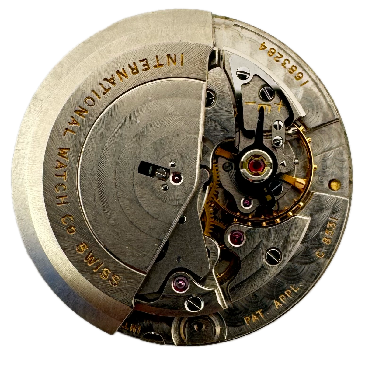 International Watch Co. Schaffhausen Gold Sunburst Dial 1962