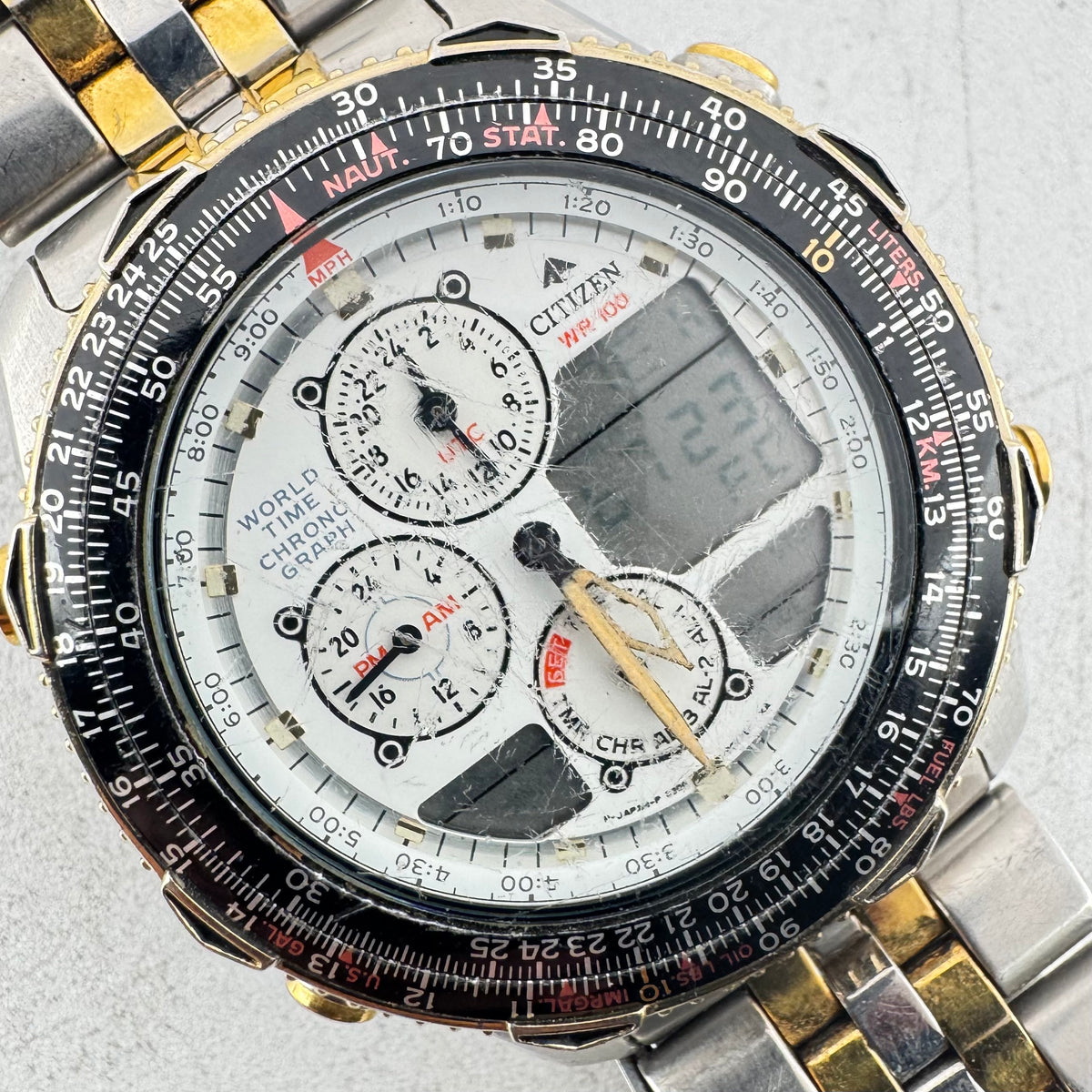 Citizen World Time Pilot Choronograph C300-Q0026