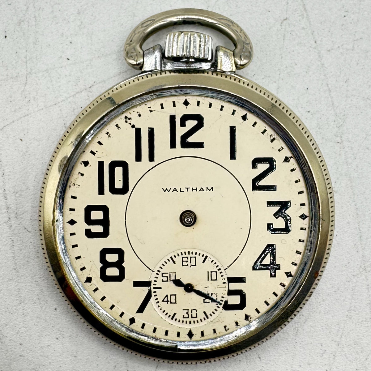 Waltham Boxcar Dial Coin Edge 1945