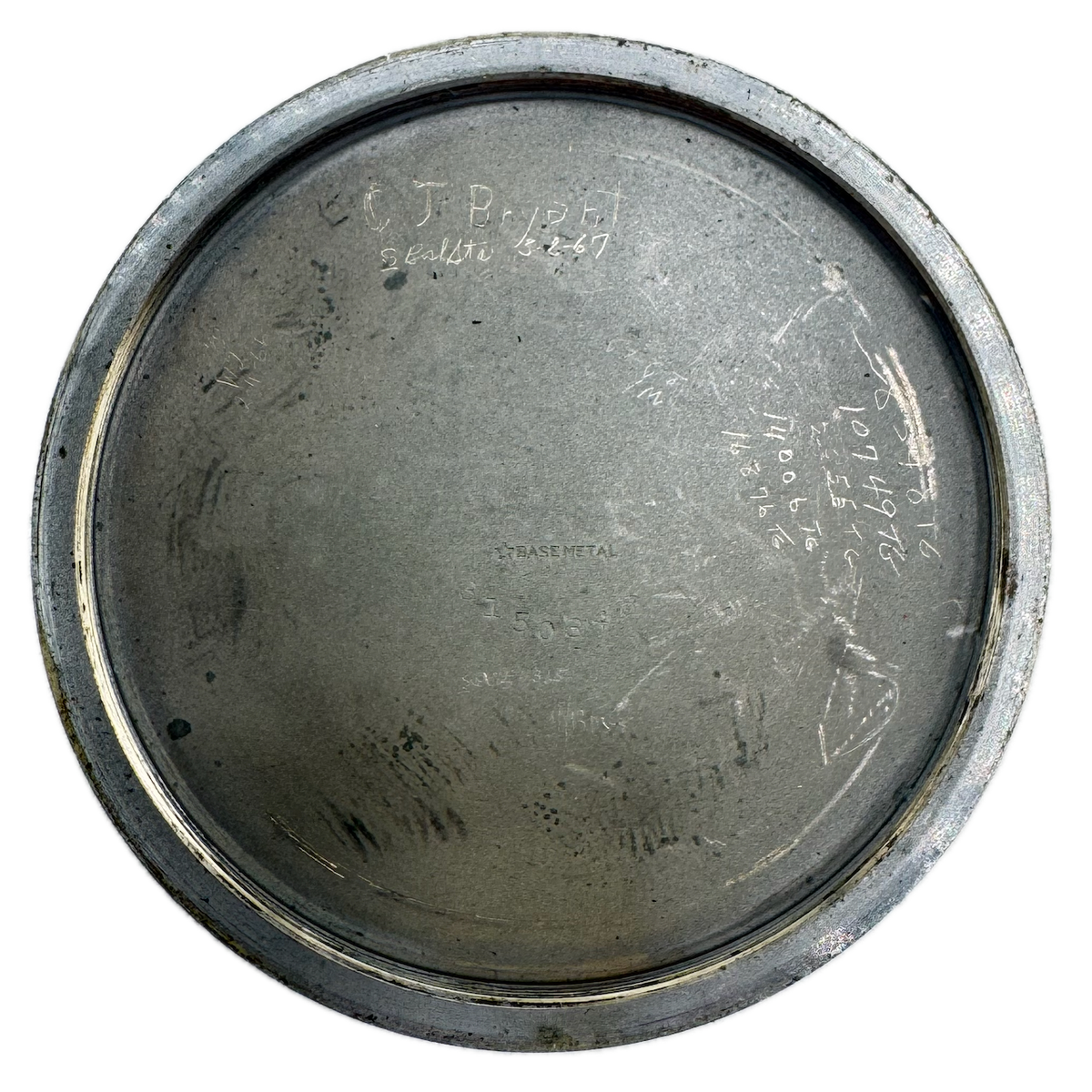 Waltham Boxcar Dial Coin Edge 1945