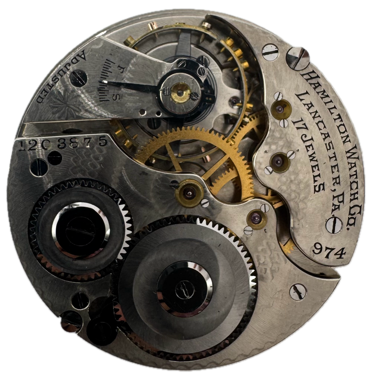 Hamilton Single Sunk Dial 1916