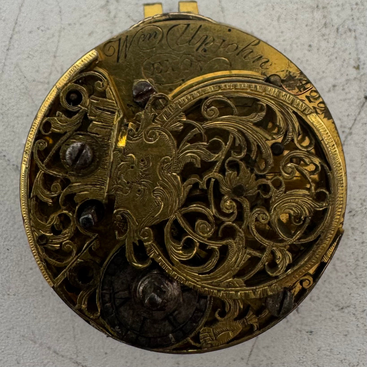 William Upjohn Exeter Georgian Gilt Finish Full Plate