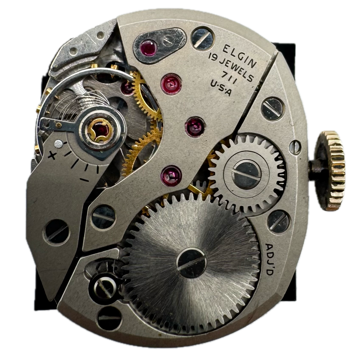 Elgin Oxford Black Dial 1950
