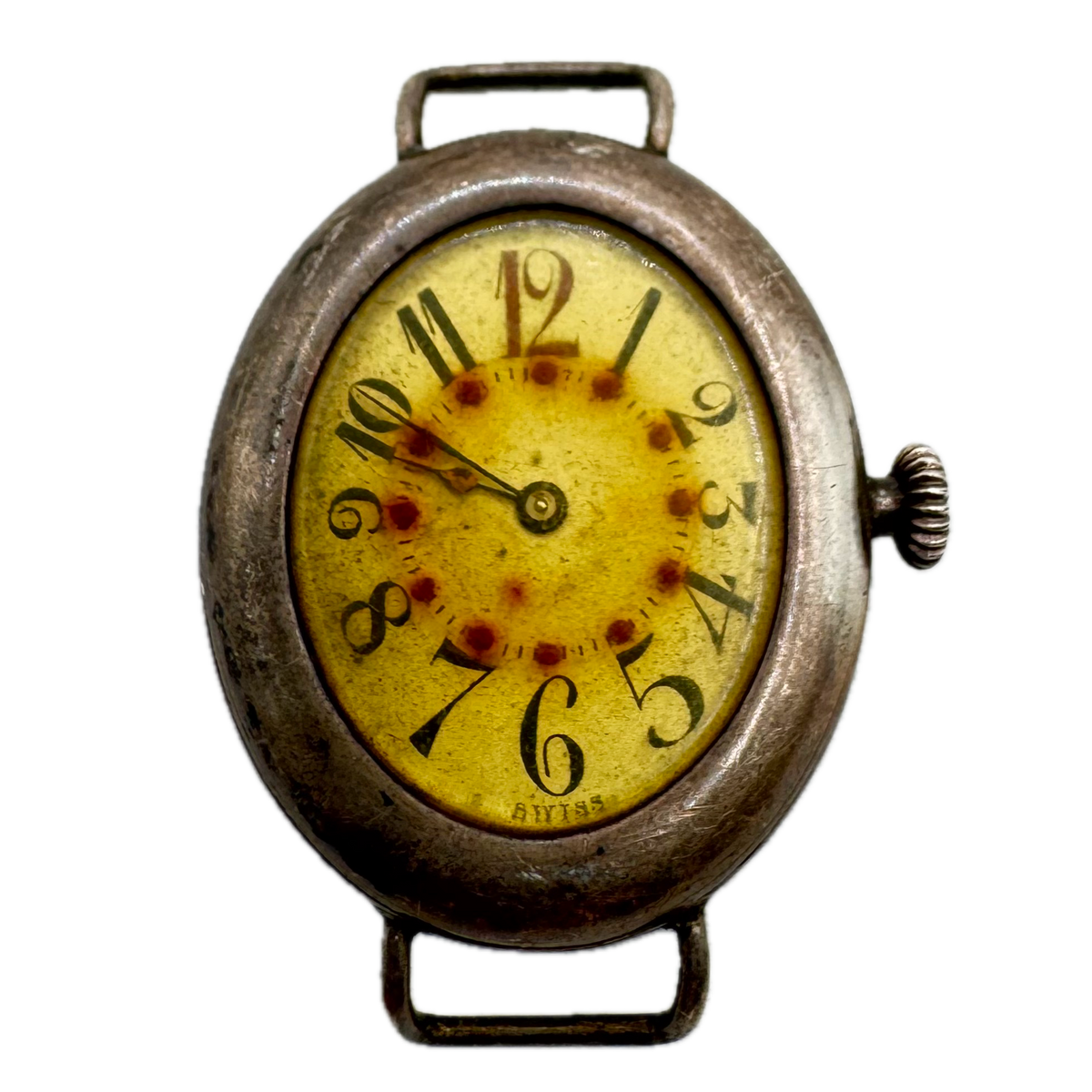 Mildia Watch Co. Oval Wire Lugs Art Deco