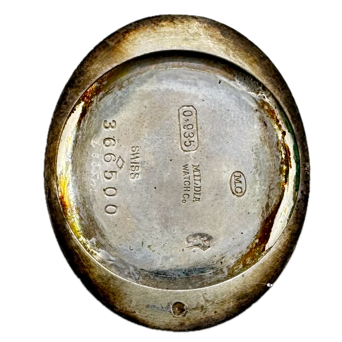 Mildia Watch Co. Oval Wire Lugs Art Deco