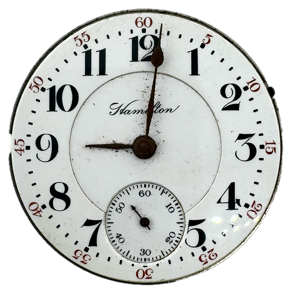 Hamilton Double Sunk Arabic Dial 1907