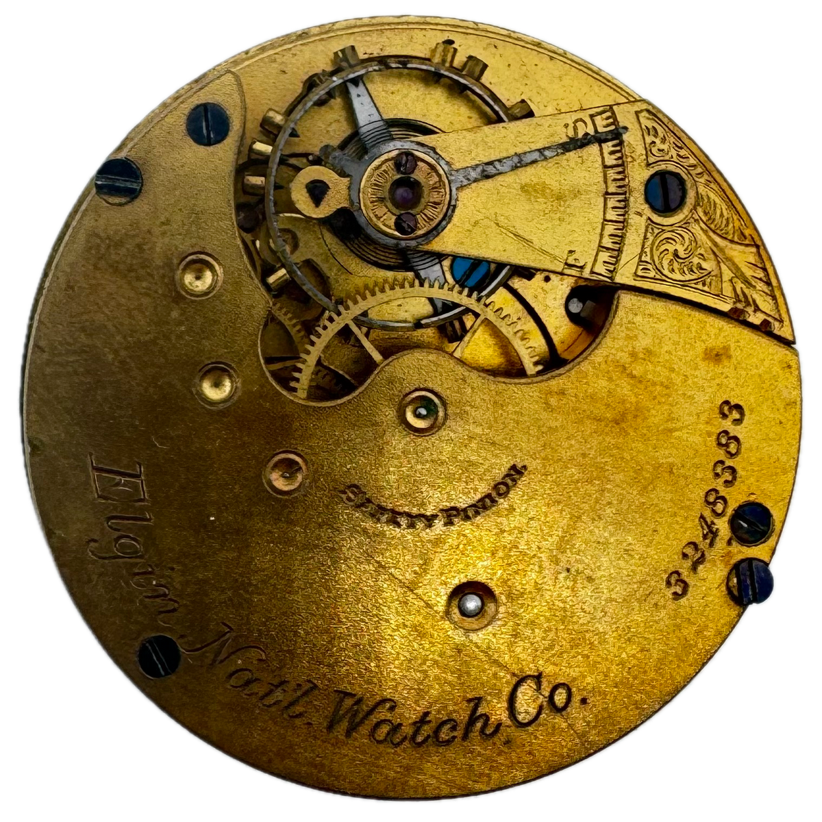 Elgin Natl. Watch Co. Single Sunk Roman Dial 1889