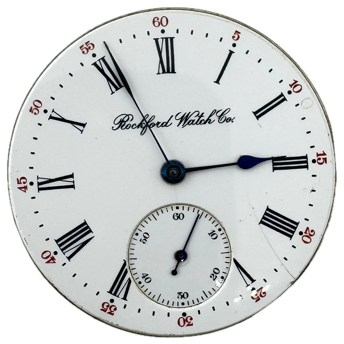 Rockford Watch Co. Single Sunk Roman Dial 1902