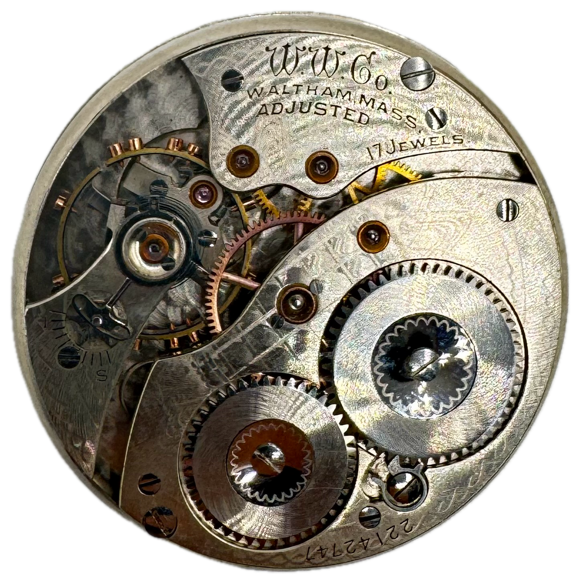 Waltham Single Sunk Arabic Dial 1918