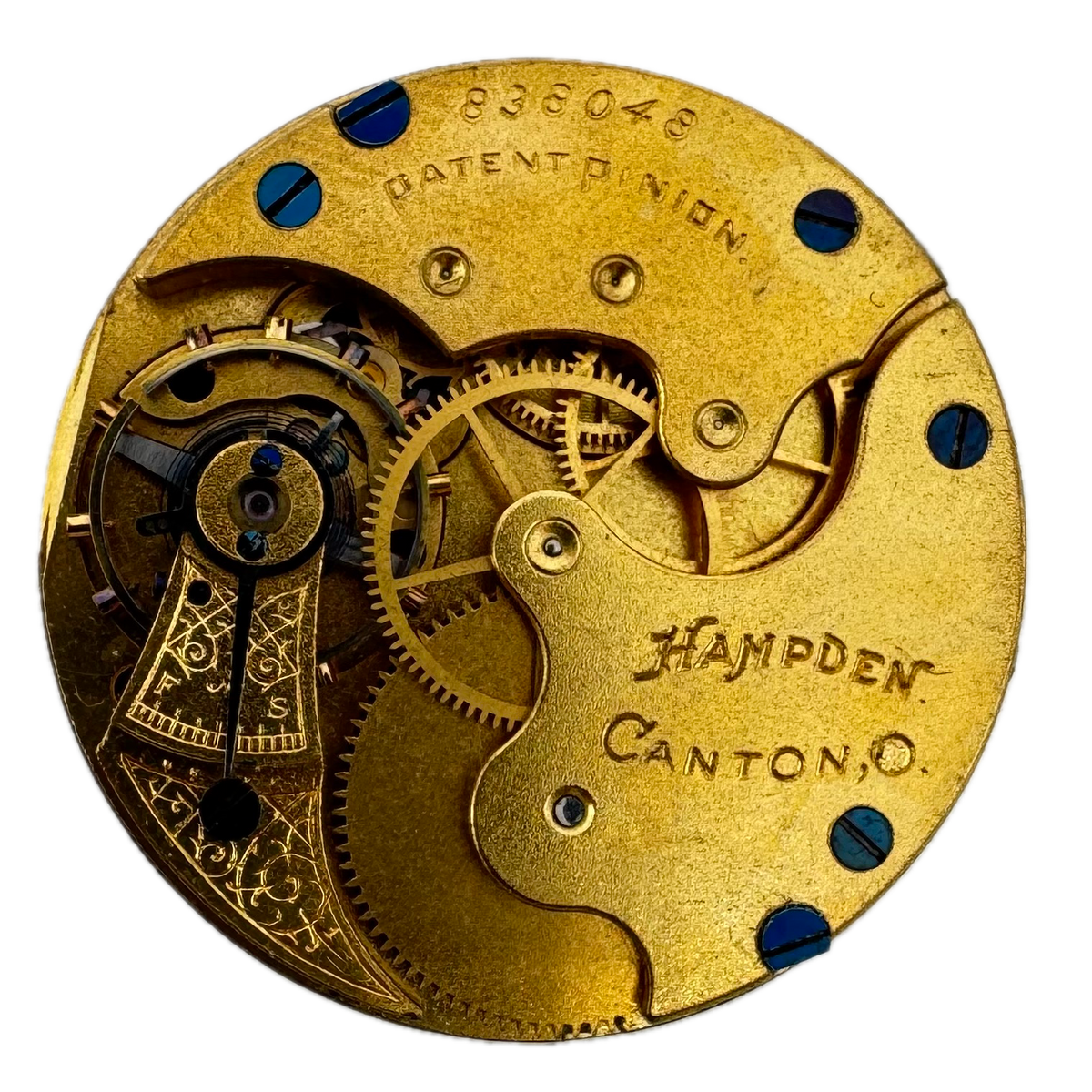 Hampden Single Sunk Roman Dial 1894