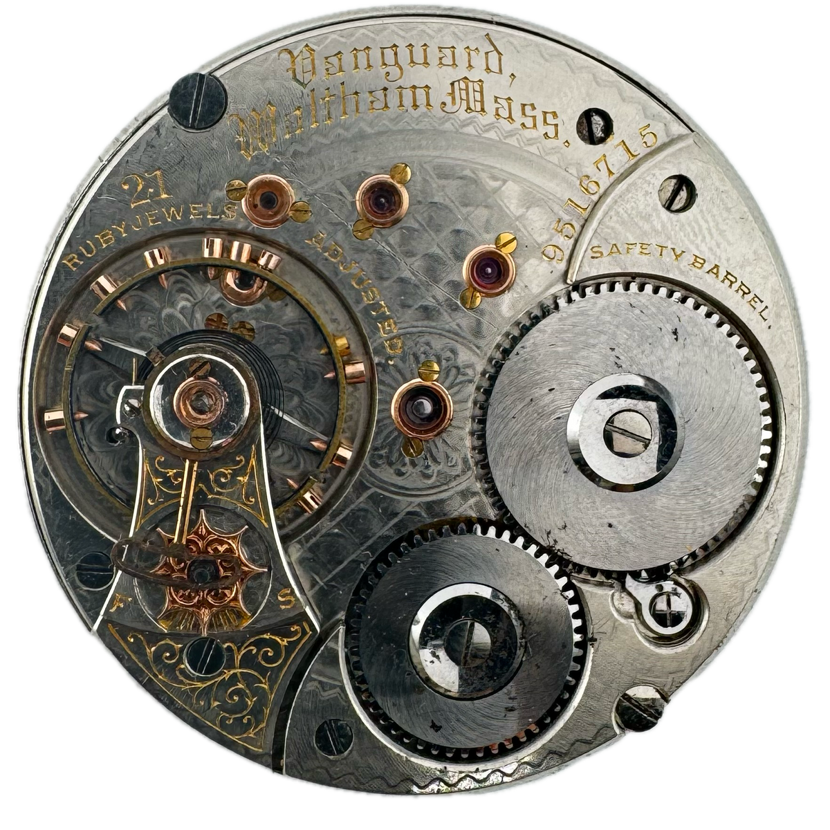 Waltham Double Sunk Arabic Dial 1902