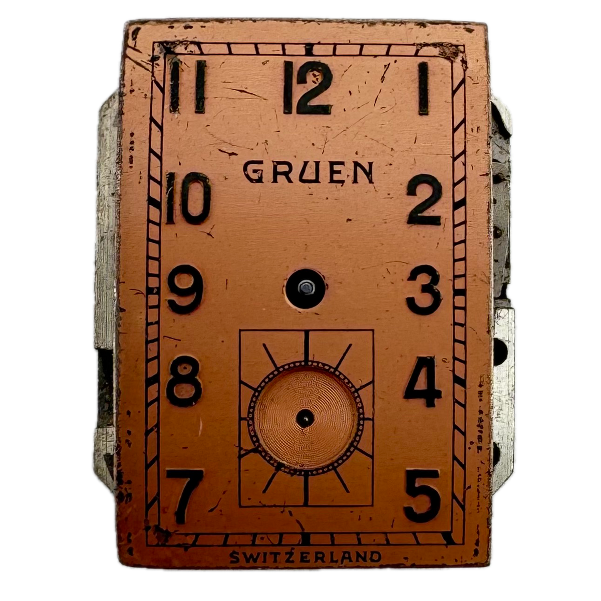 Gruen Salmon Dial