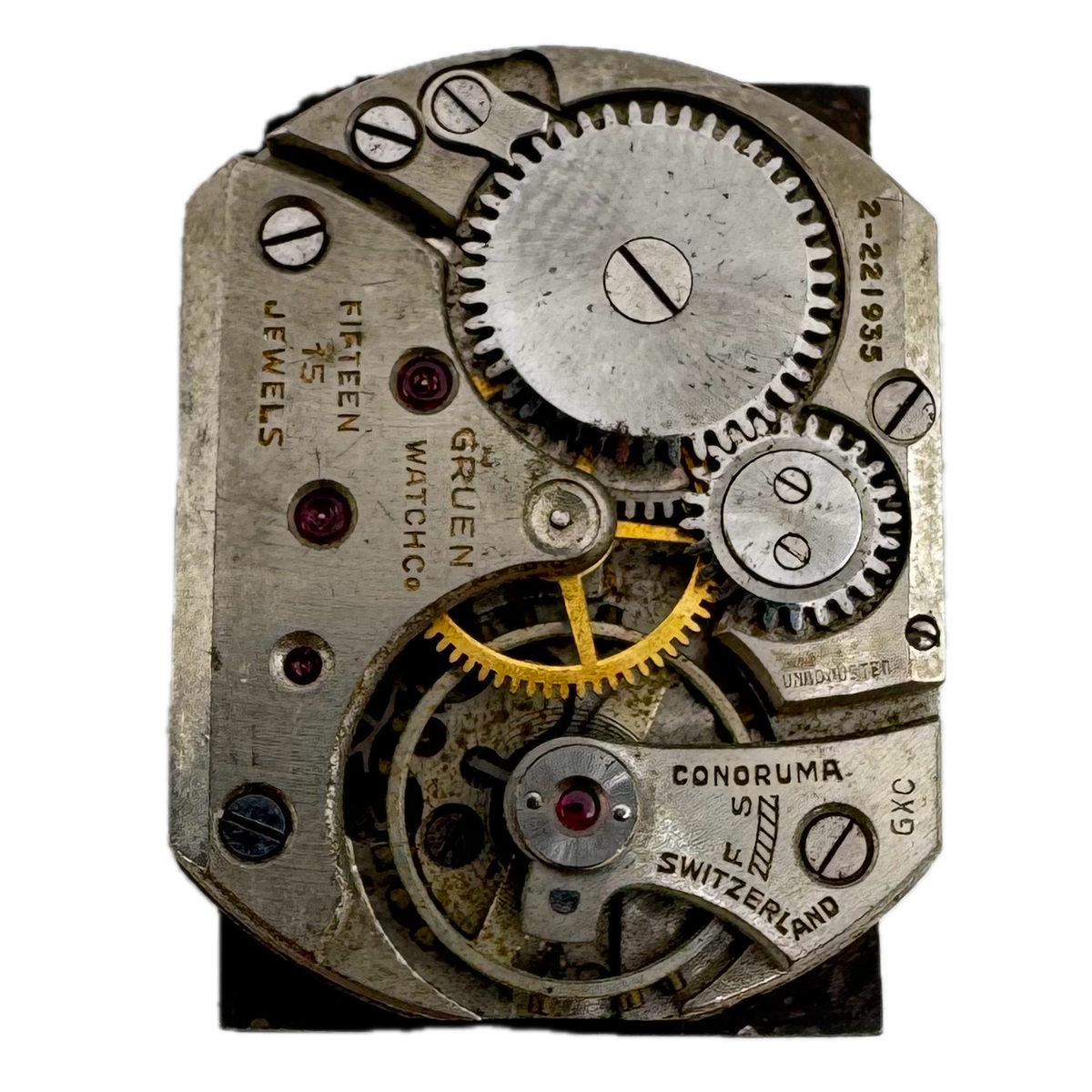 Gruen Salmon Dial