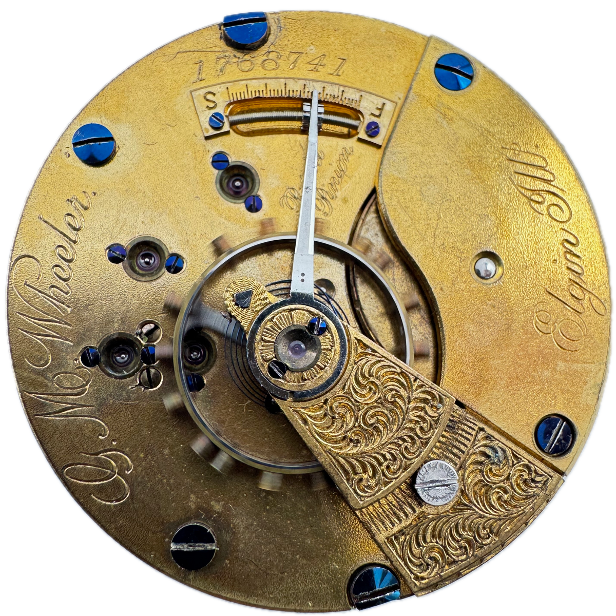 Elgin Natl Watch Co G.M. Wheeler 1885