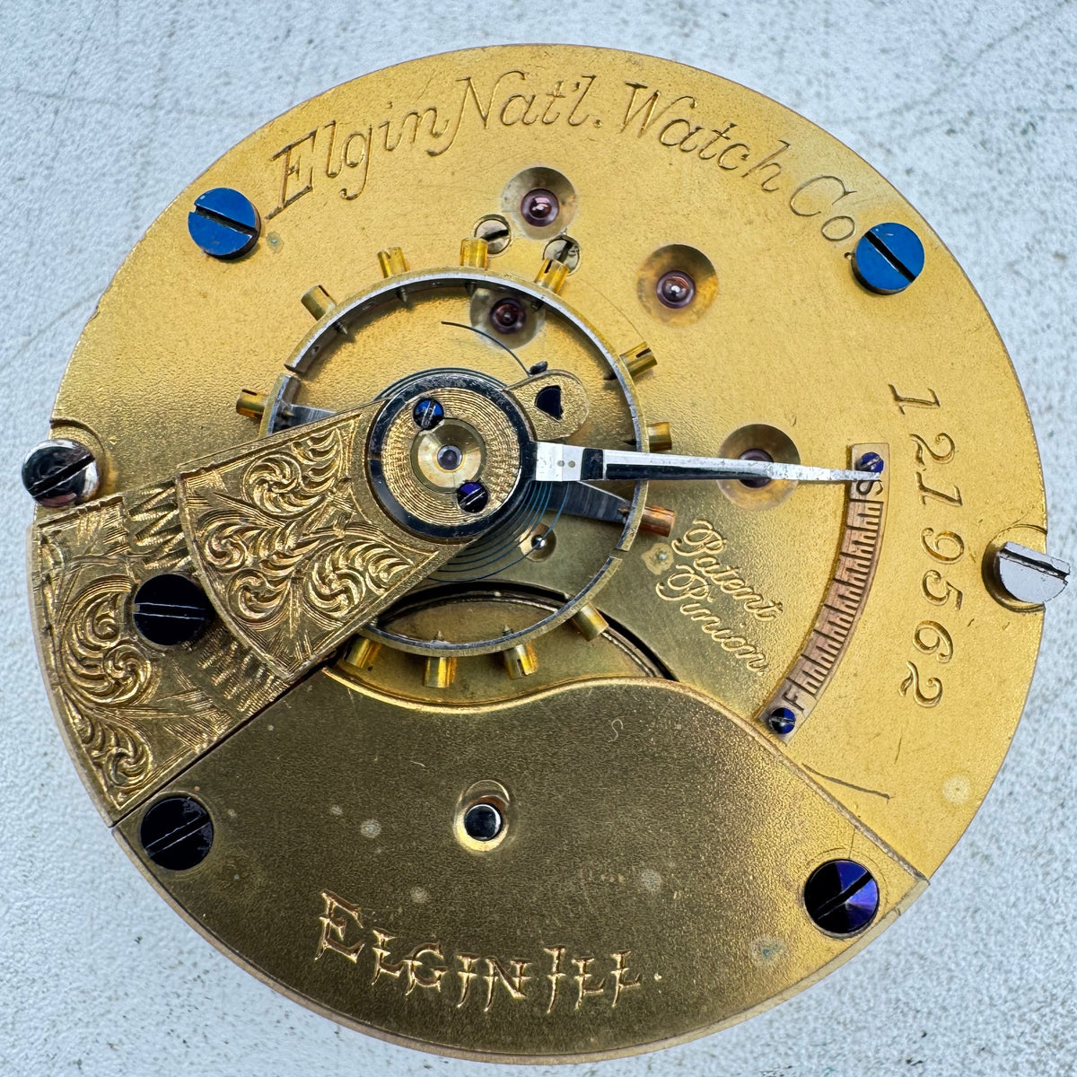 Elgin Nat'l Watch Co Single Sunk Roman Dial 1883