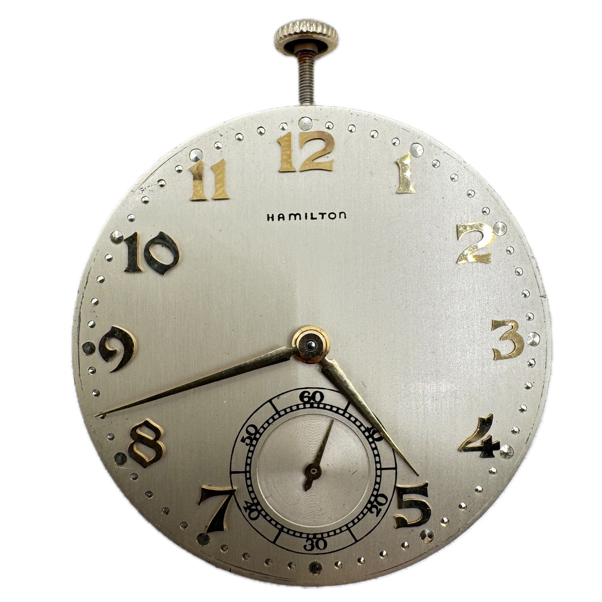 Hamilton Metallic Raised Numerals 1948