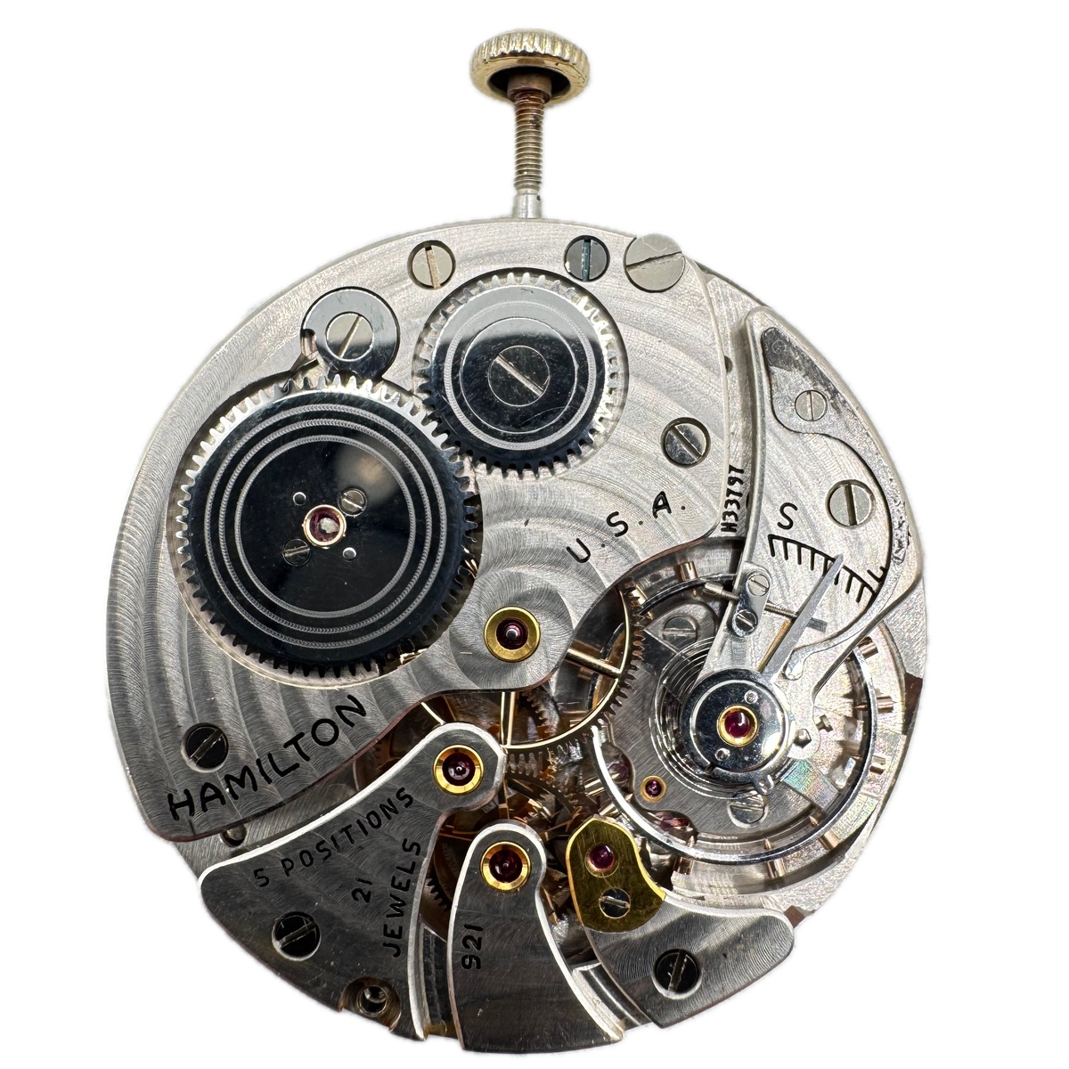 Hamilton Metallic Raised Numerals 1948