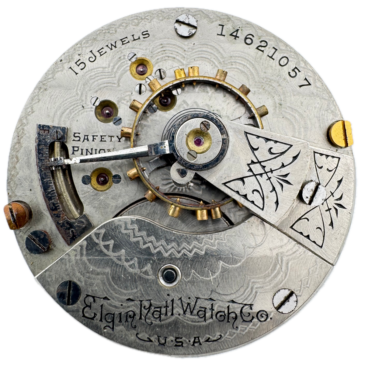 Elgin Single Sunk Arabic Dial 1910