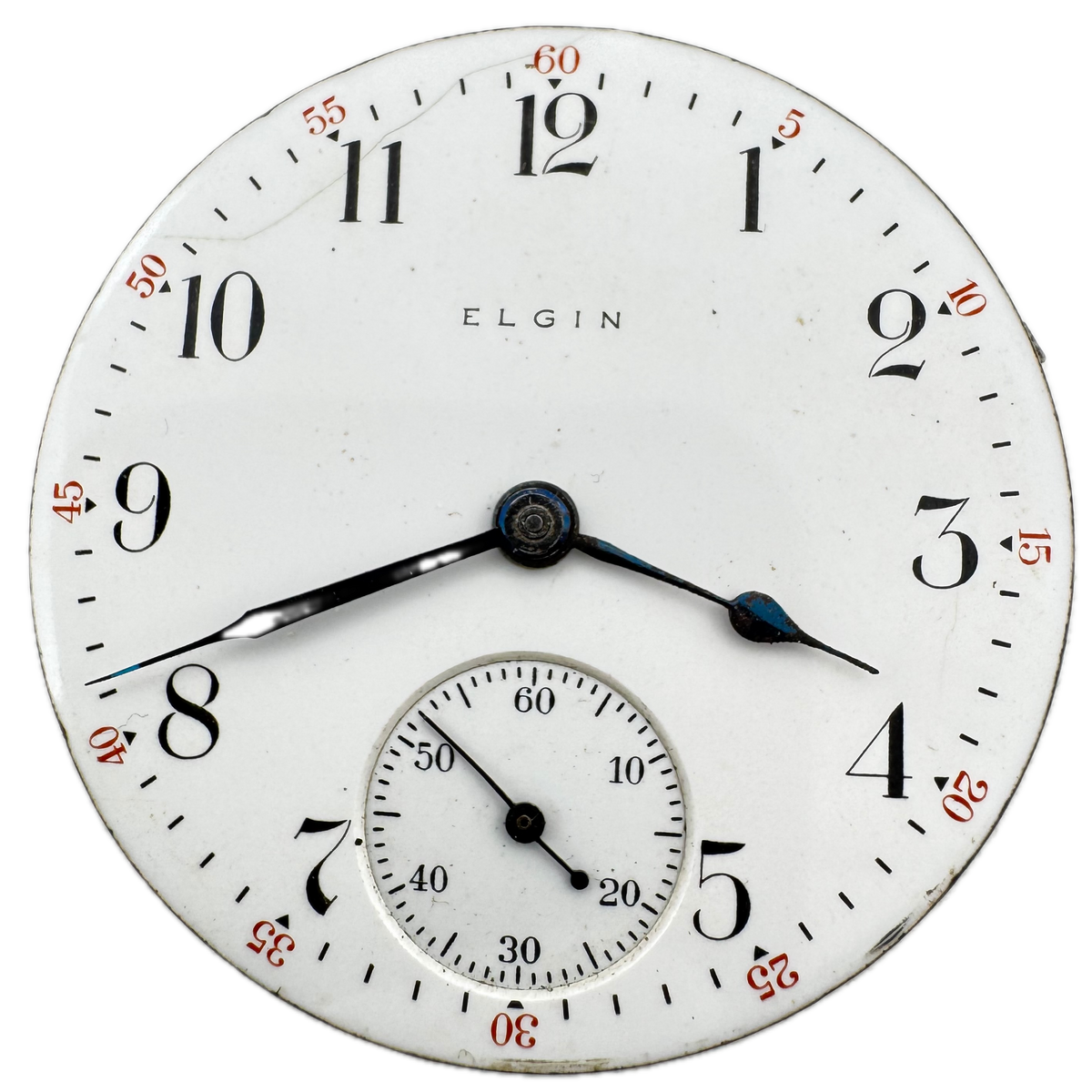 Elgin Single Sunk Arabic Dial 1910