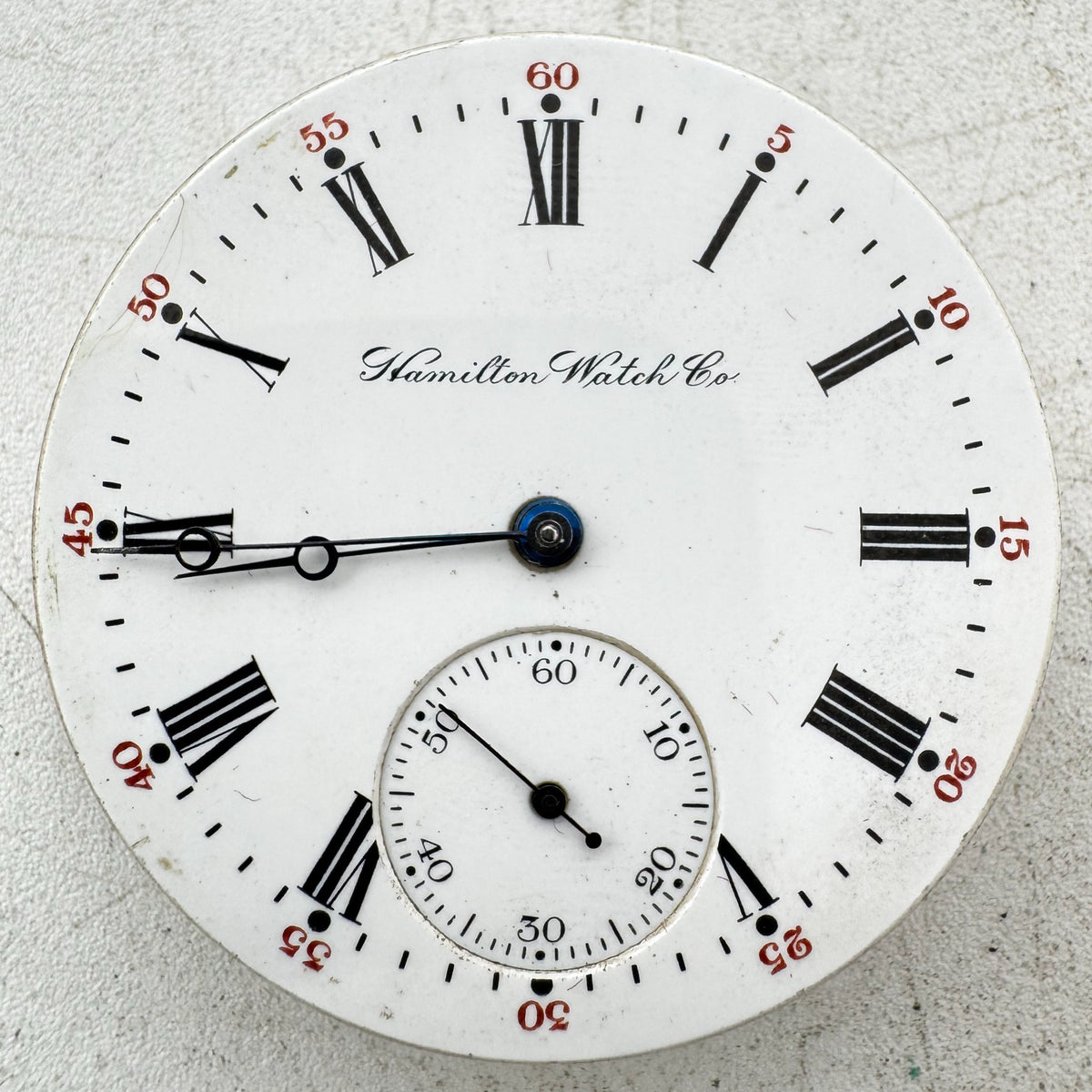 Hamilton Watch Co. Light Moon Hands 1905