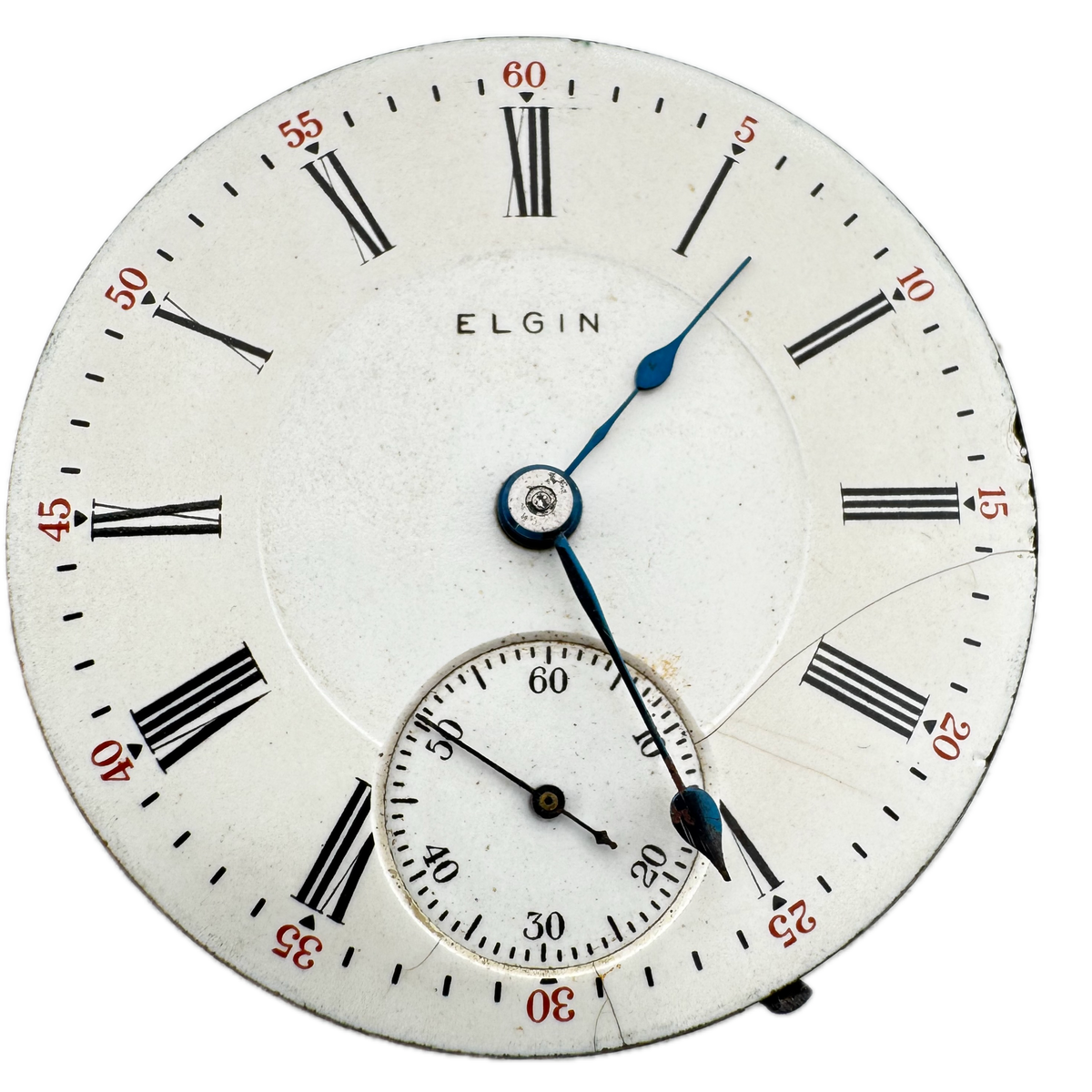 Elgin Vitreous Enamel Roman Dial 1911