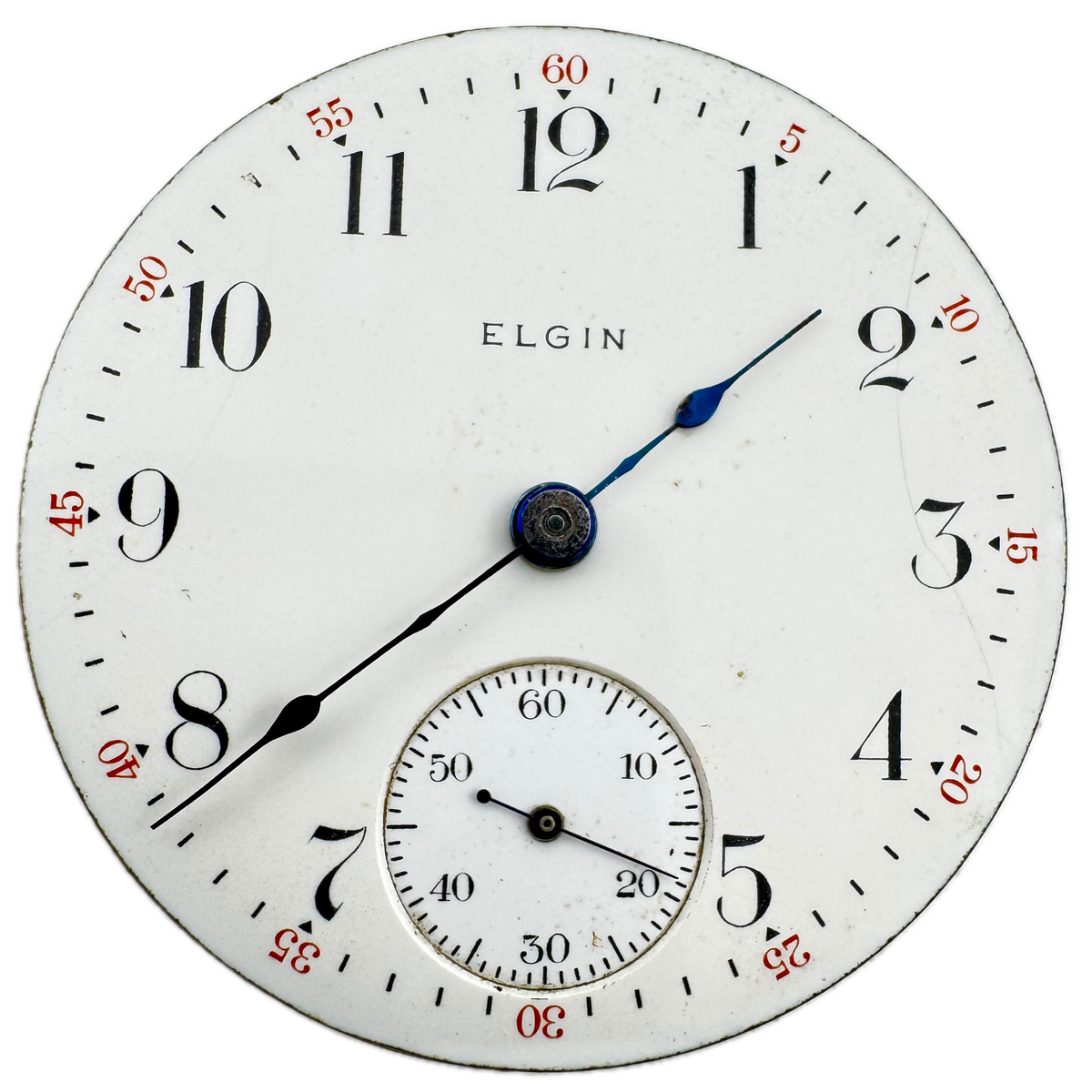 Elgin Single Sunk Gilt Full Plate 1910