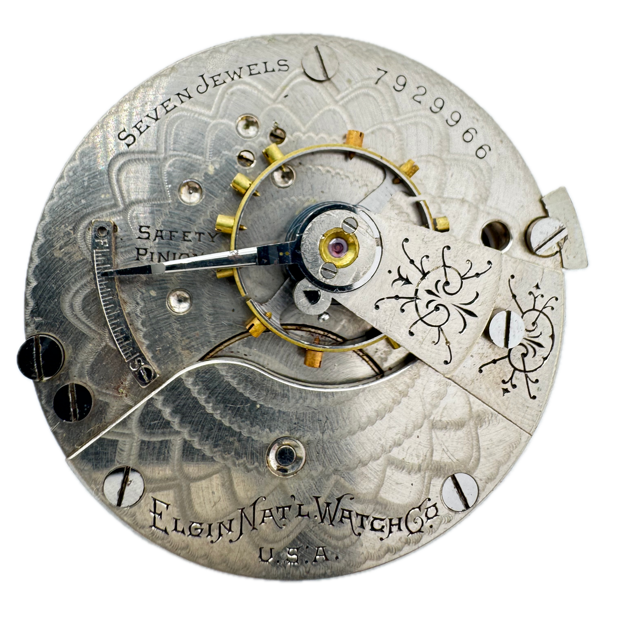 Elgin Natl. Watch Co. Single Sunk Roman Dial 1899