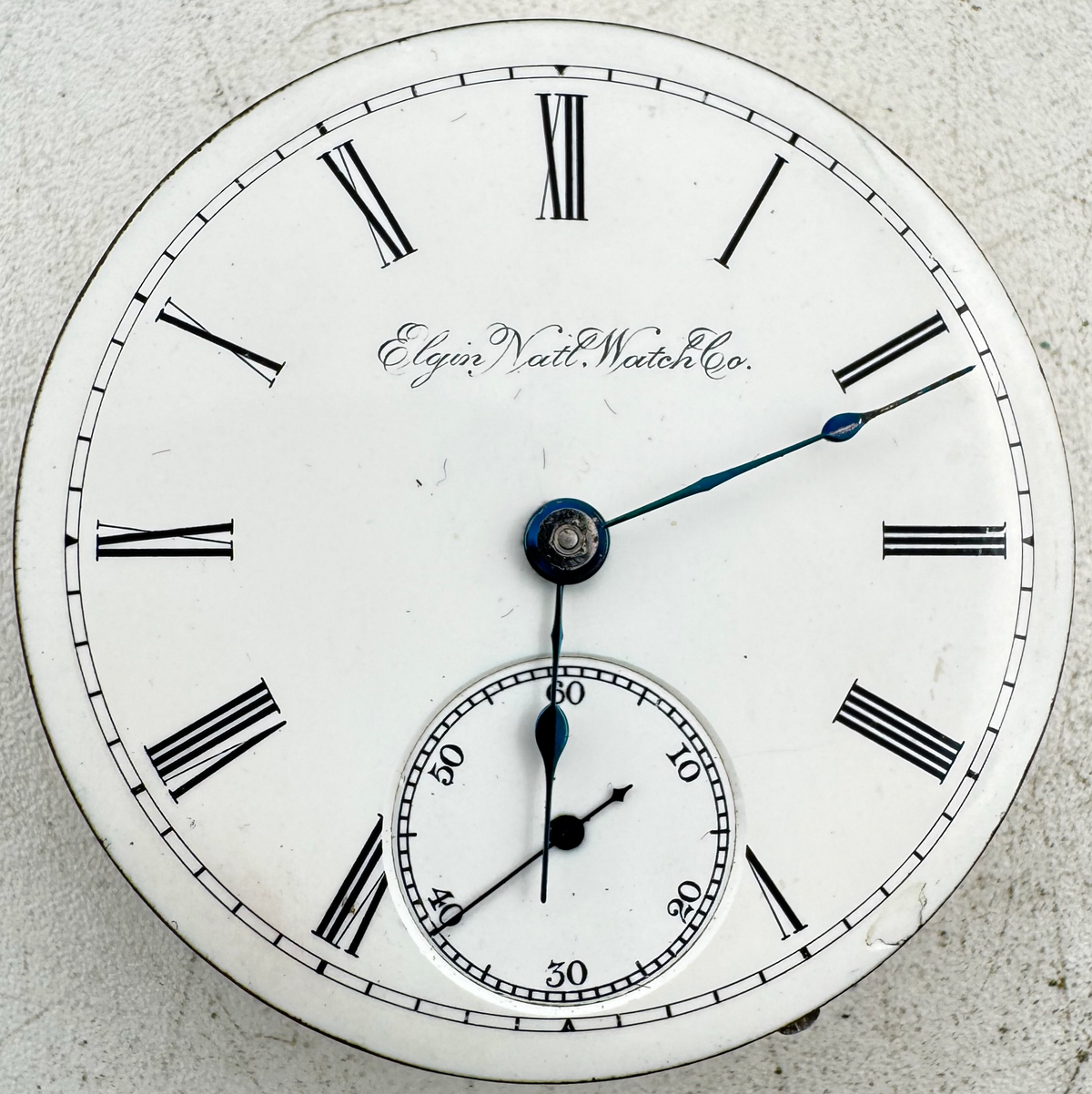 Elgin Natl. Watch Co. Single Sunk Roman 1890