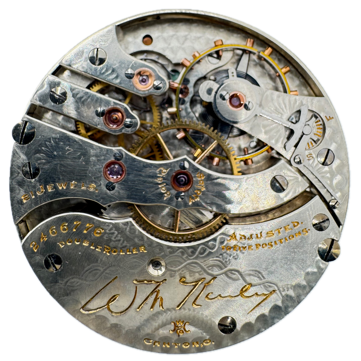 Hampden Watch Co. Double Sunk 1908
