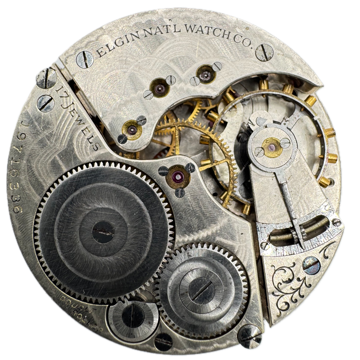 Elgin Single Sunk Arabic Dial 1917