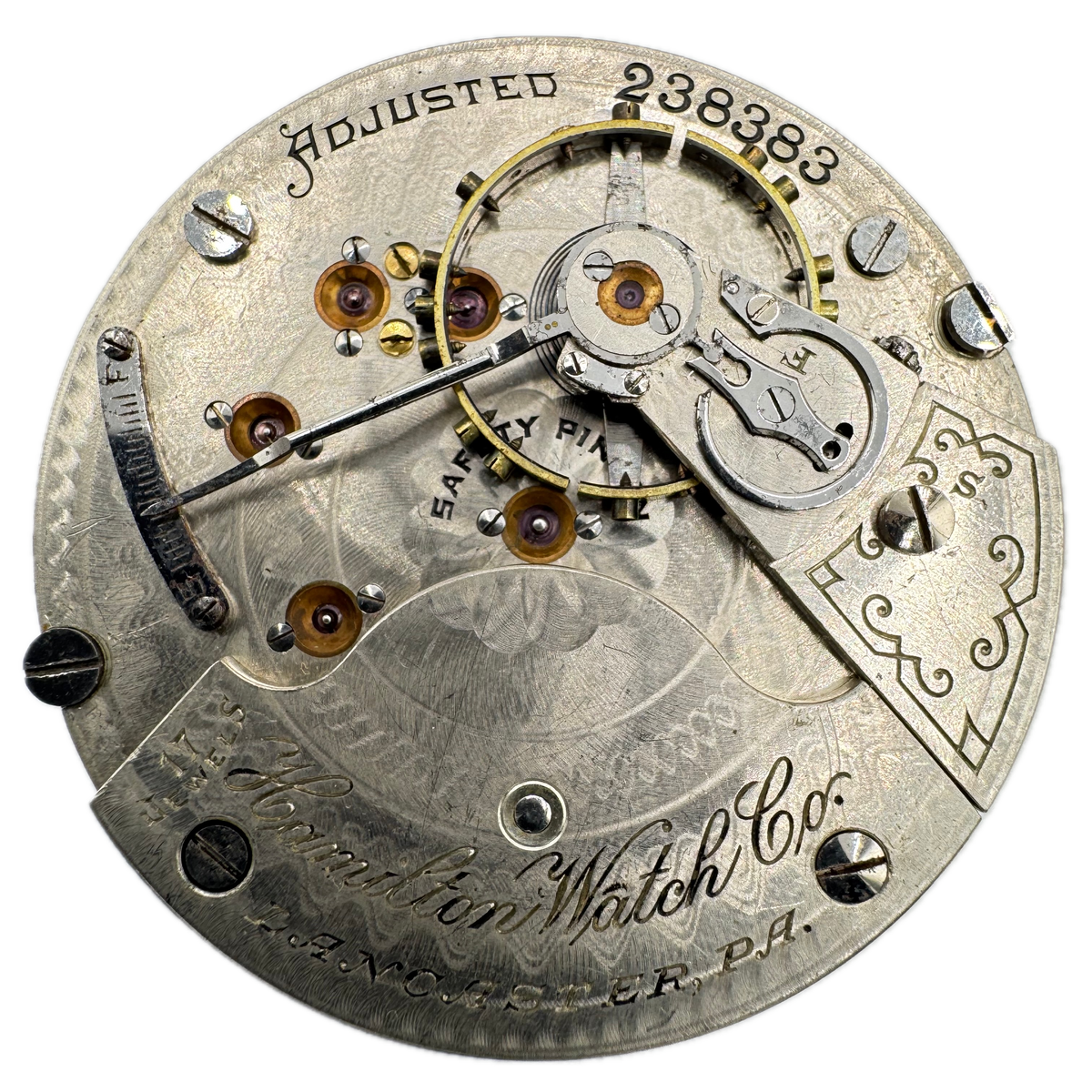 Hamilton Watch Co. Roman Dial Full Plate 1903