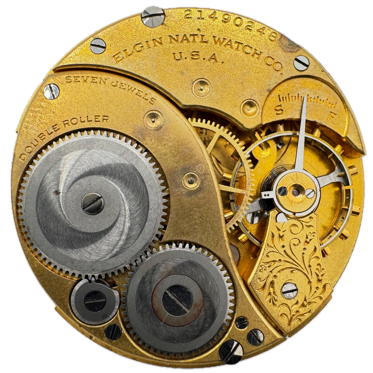 Elgin Gold Tone Metallic 1919