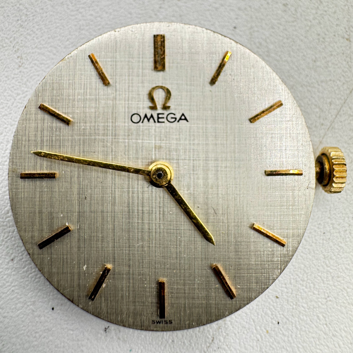 Omega Silver Linen Dial 1975