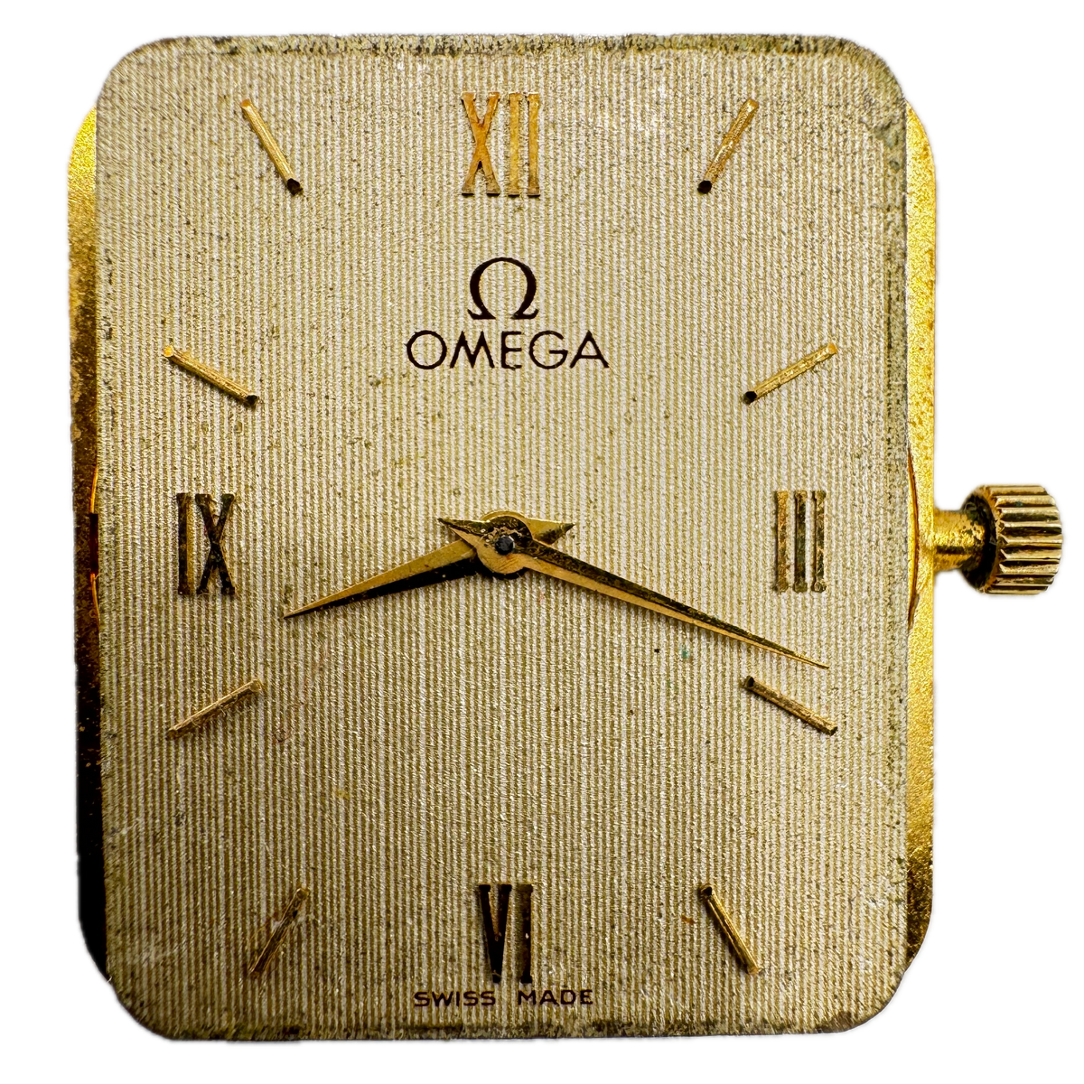 Omega Pinstriped Champagne Dial 1984