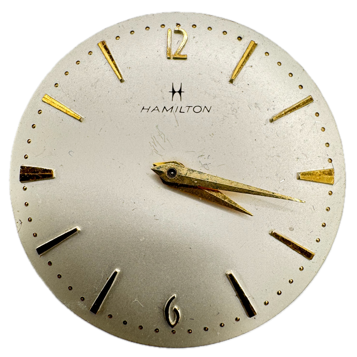 Hamilton Baton Indices Silver Dial