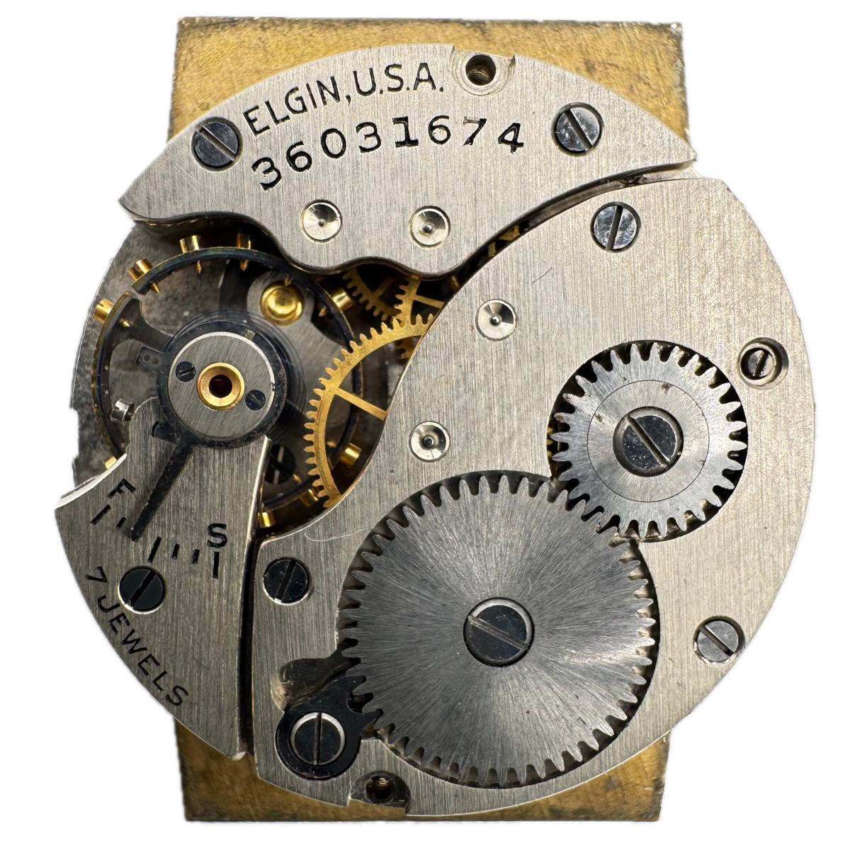 Elgin Rectangle Art Deco Dial 1936