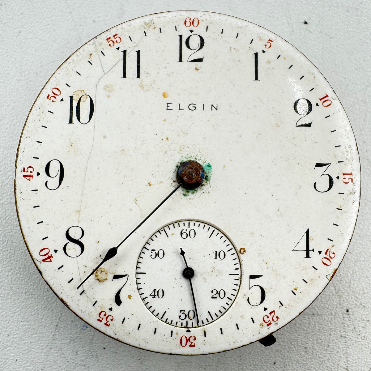 Elgin Single Sunk Arabic Dial 1910