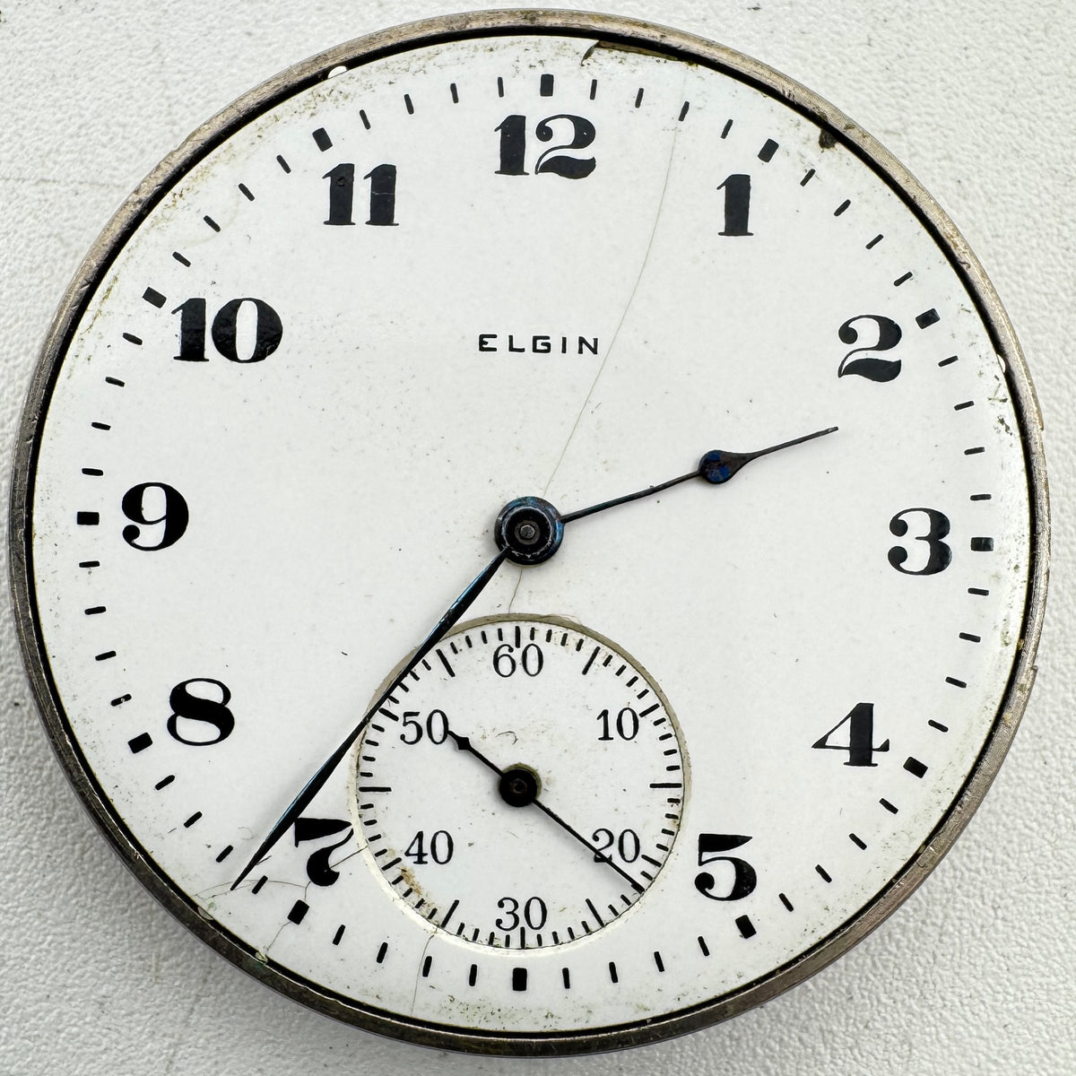 Elgin Single Sunk Arabic Dial 1916