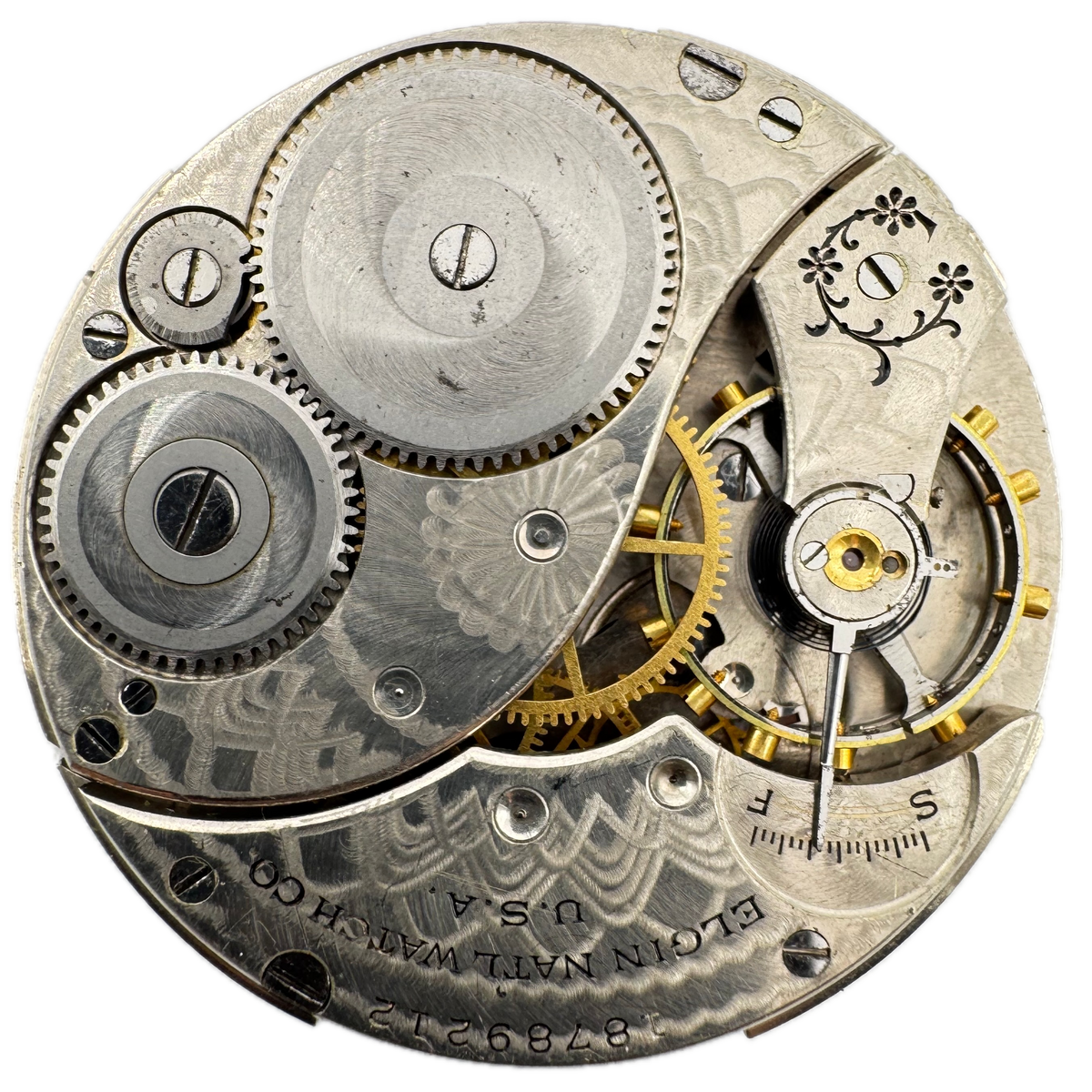 Elgin Single Sunk Arabic Dial 1916