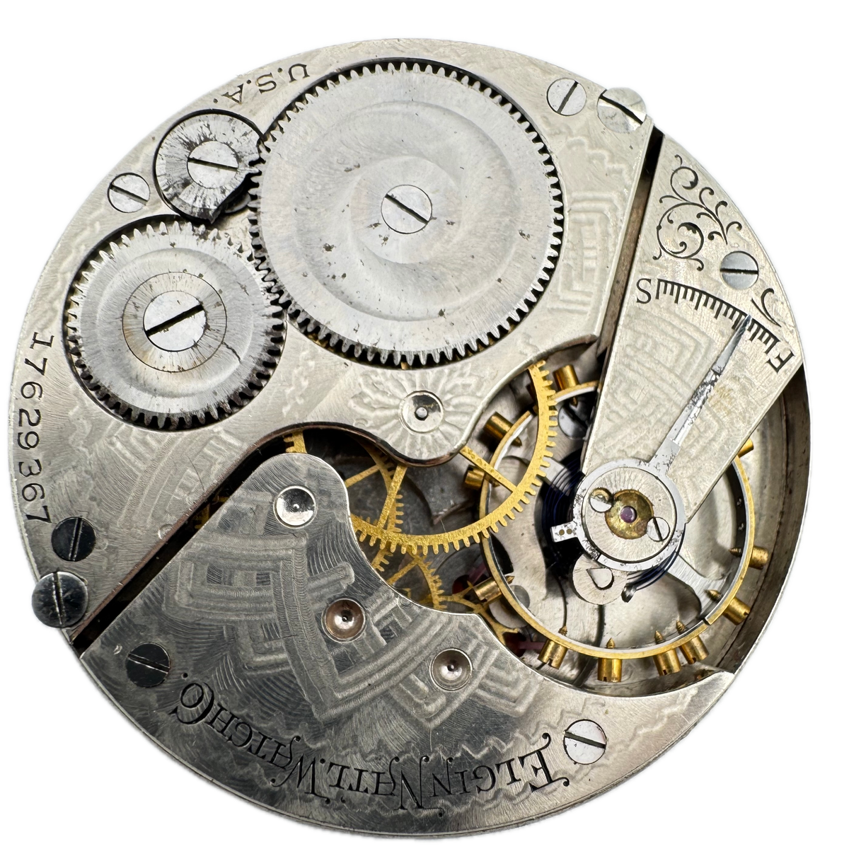 Elgin Arabic Single Sunk Dial 1914