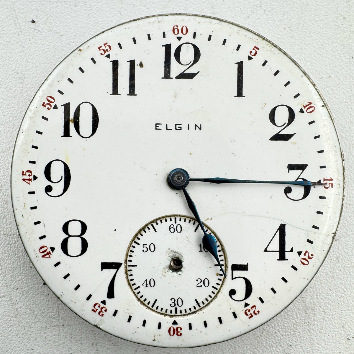 Elgin Single Sunk Arabic Dial 1918