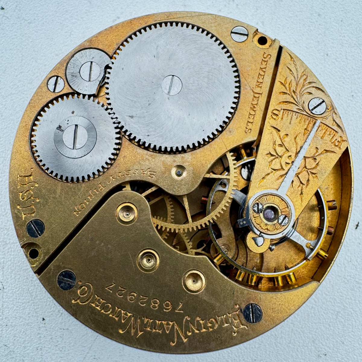 Elgin Single Sunk Roman Dial 1899