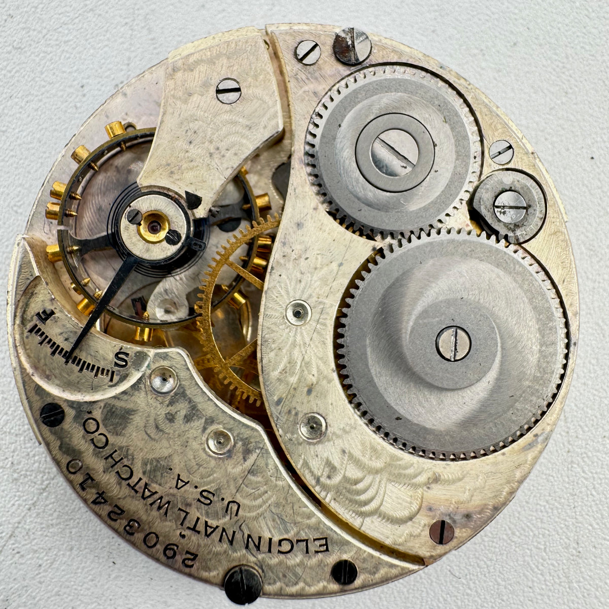 Elgin Gold Tone Metallic Dial 1926