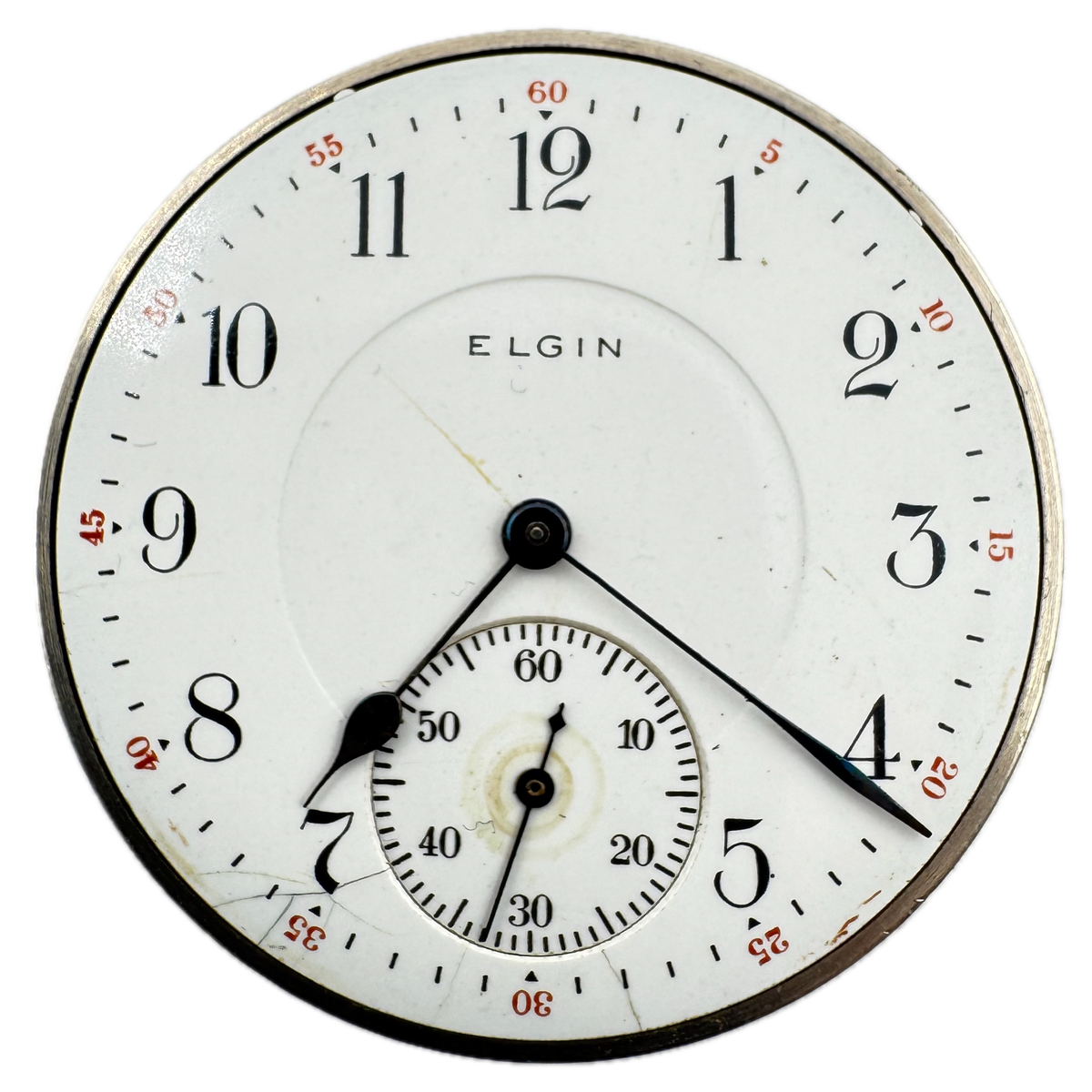 Elgin Single Sunk Arabic Dial 1919