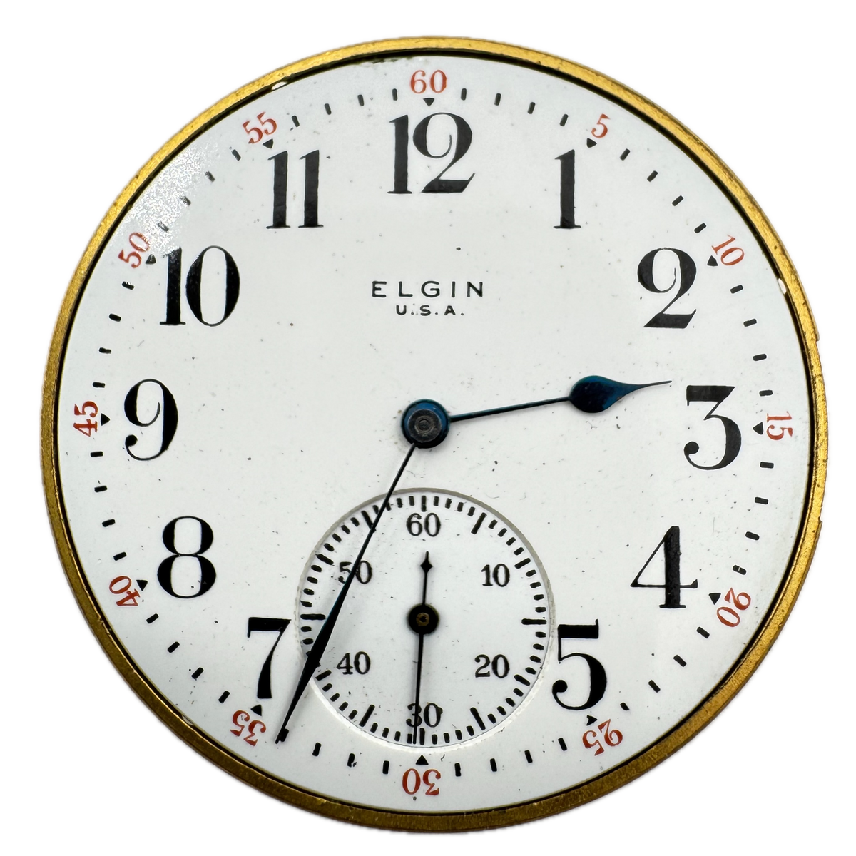 Elgin Single Sunk Arabic Dial 1917
